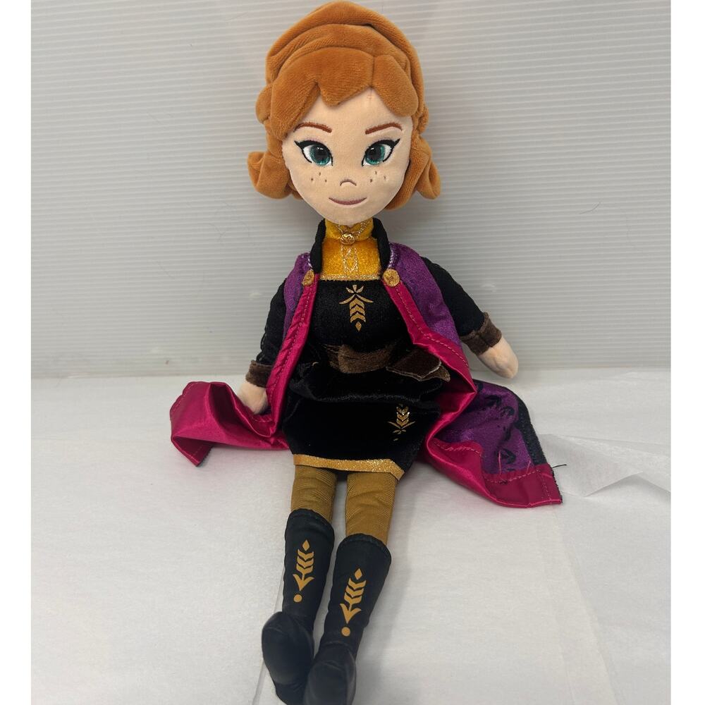Disney Frozen Anna Plush Doll TY Sparkle 13” Princess Soft Toy